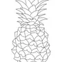 Нарисовать ананас