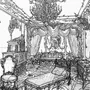 Интерьер дворца рисунок