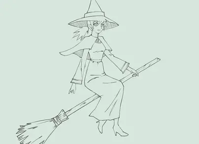 Нарисовать ведьму