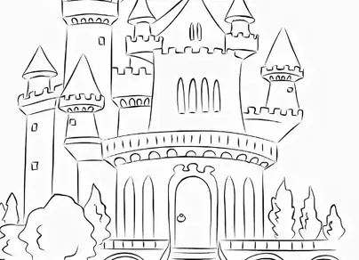 Нарисовать замок
