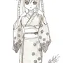Нарисовать кимоно 5 класс