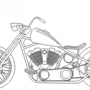 Нарисовать Мотоцикл