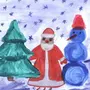 Дед мороз рисунок для детей
