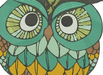 Глаз совы рисунок