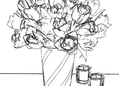 Рисунок на тему цветы для мамы
