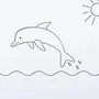 Дельфин Рисунок Карандашом