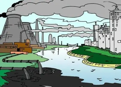 Рисунок загрязнение окружающей среды