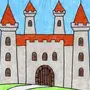 Средневековый замок рисунок 4 класс