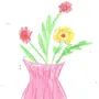 Рисунок букет цветов для мамы