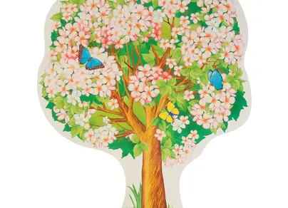 Цветущее дерево рисунок