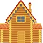 Как нарисовать деревянный дом