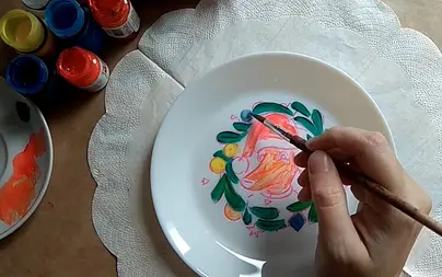 Севастопольская роспись рисунок красками