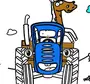 Рисунок Синий Трактор