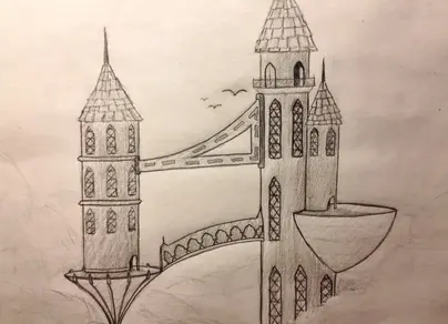 Рисунок старый замок