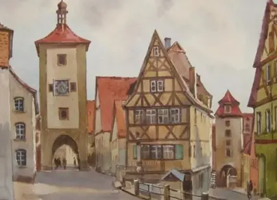 Города средневековья рисунки