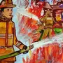 Детские Рисунки Про Пожарных