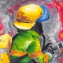 Детские рисунки про пожарных