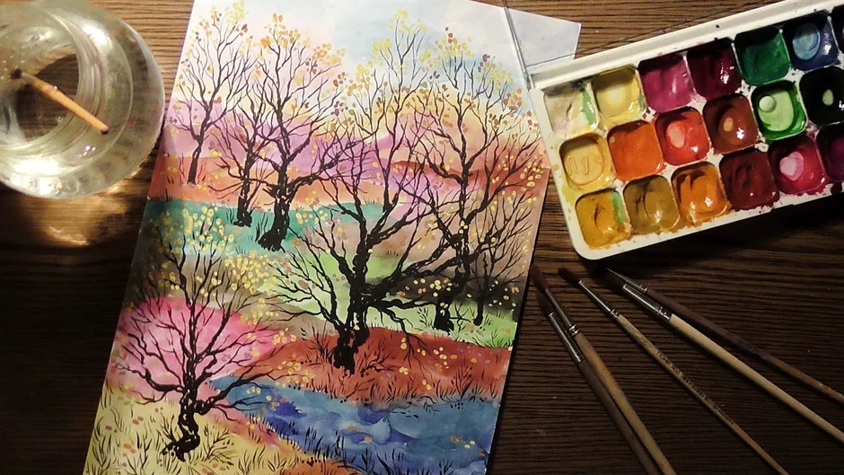 Рисование акварелью