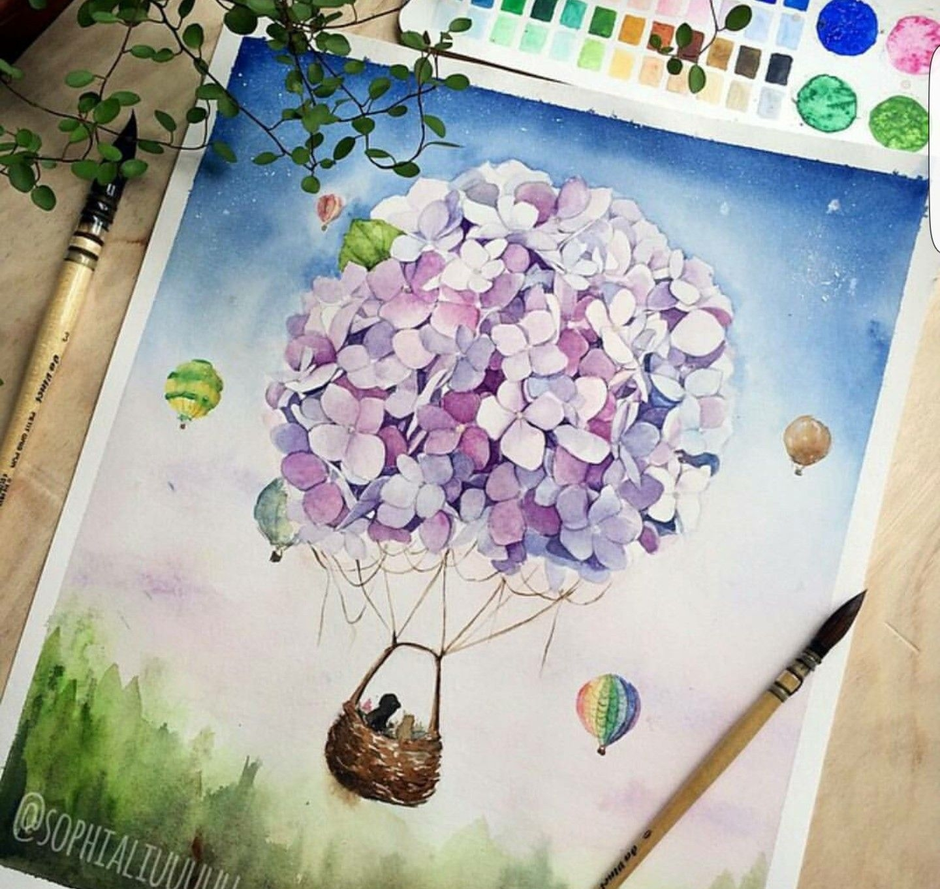 Идеи для рисования акварелью