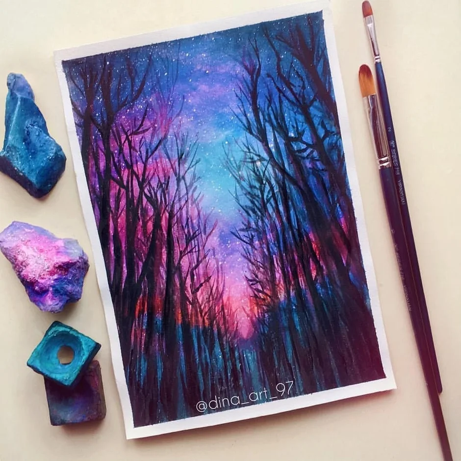 Рисунки акрилом