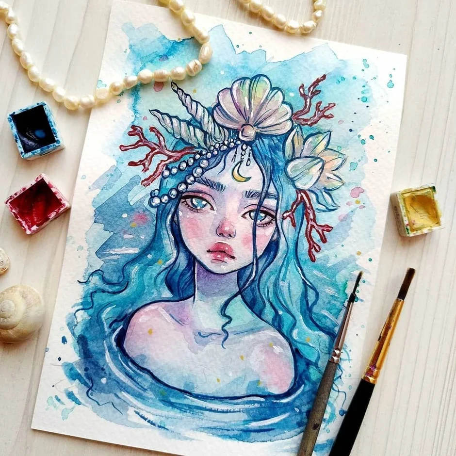 Акварель рисунки