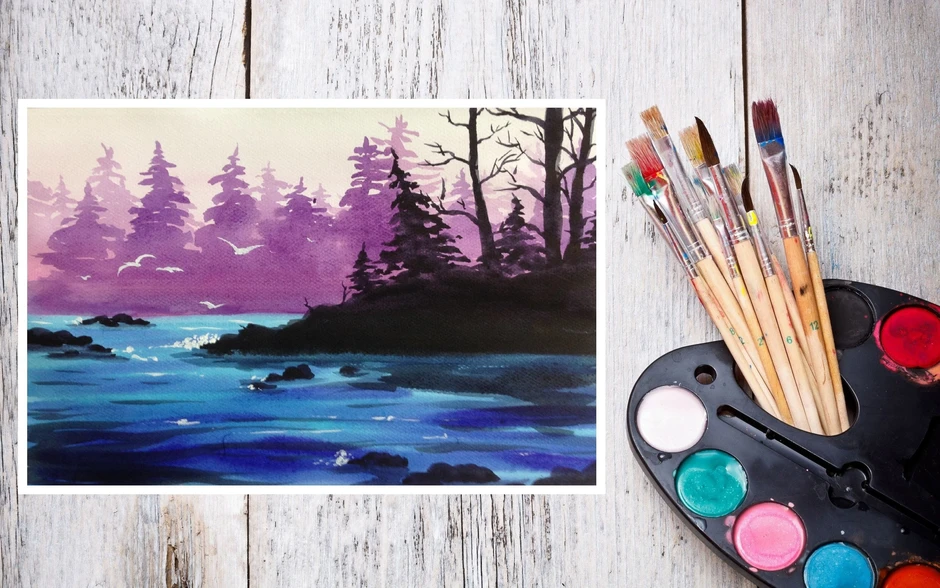 Рисунки гуашью