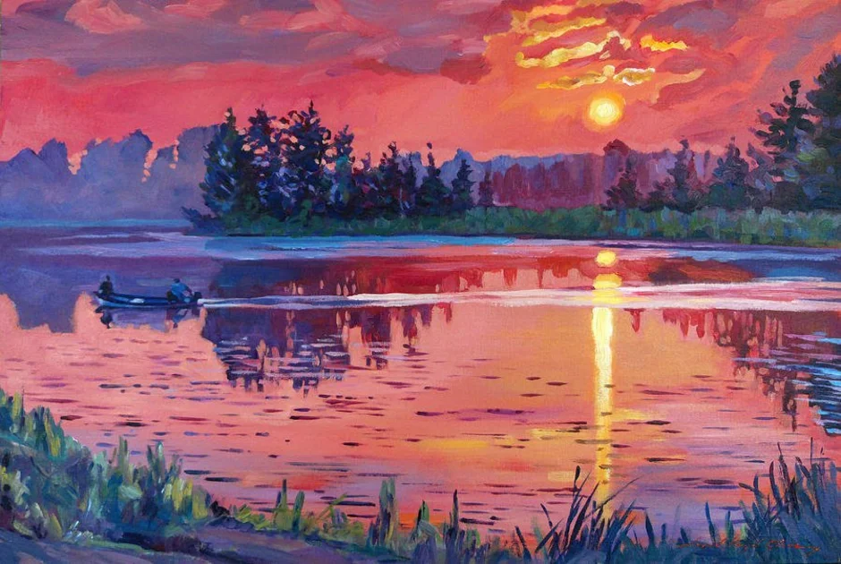 Живопись закат