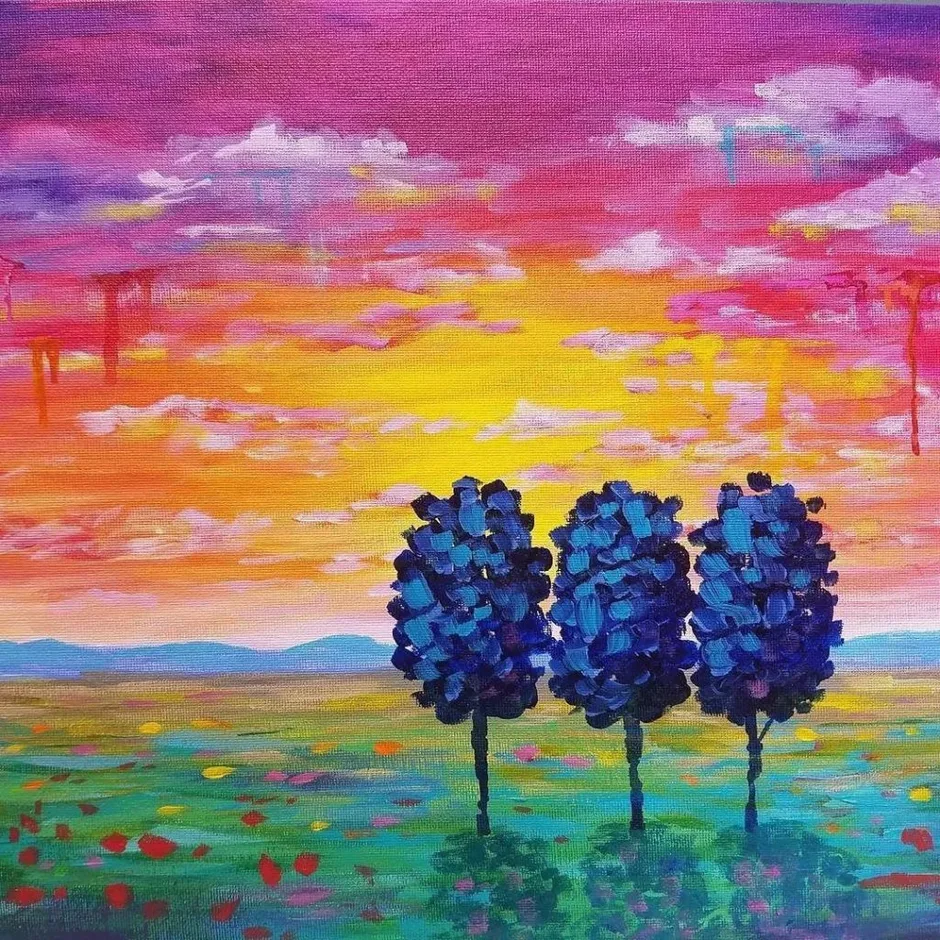 Техники рисования гуашью