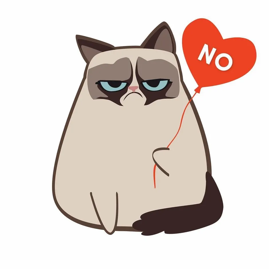 Grumpy cat с днем рождения