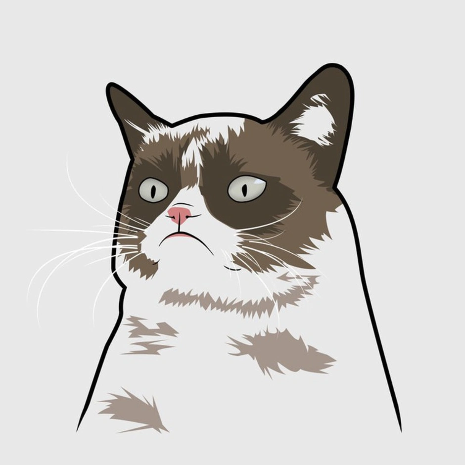 Кот мем рисунок