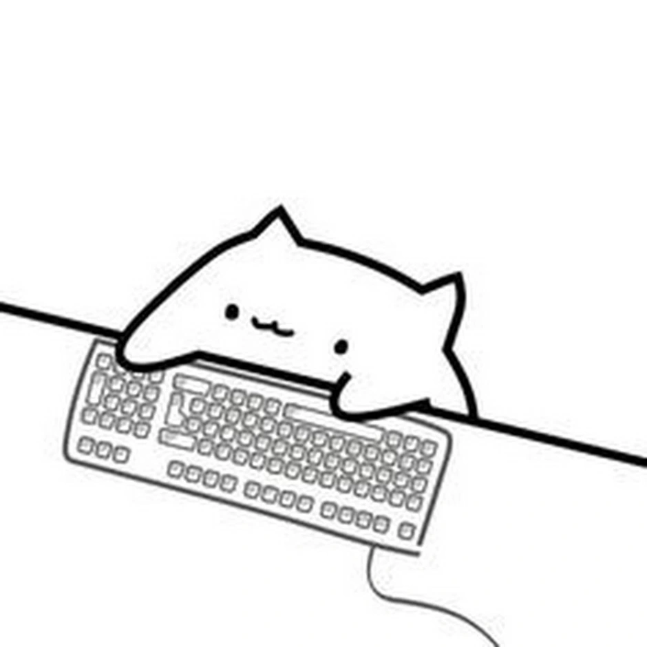 Кот бьет по клавиатуре