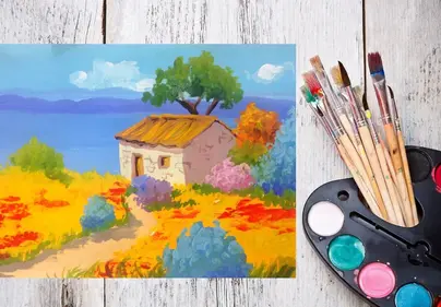 Рисунки гуашью сложные